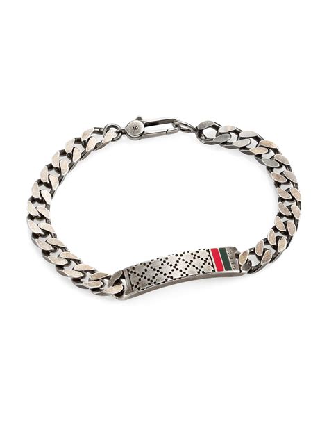 gucci men's charm bracelet|gucci charm bracelet in silver.